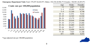 Emergency Room Visits by Age 2020