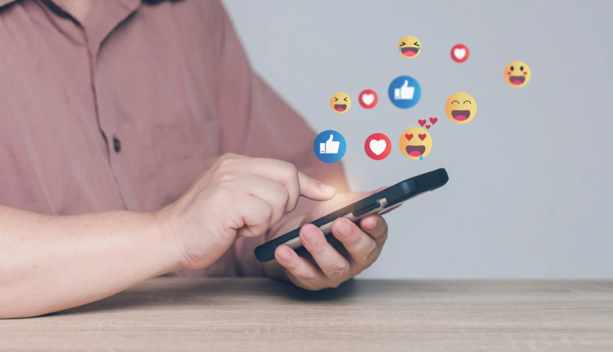 Person Using Social Media