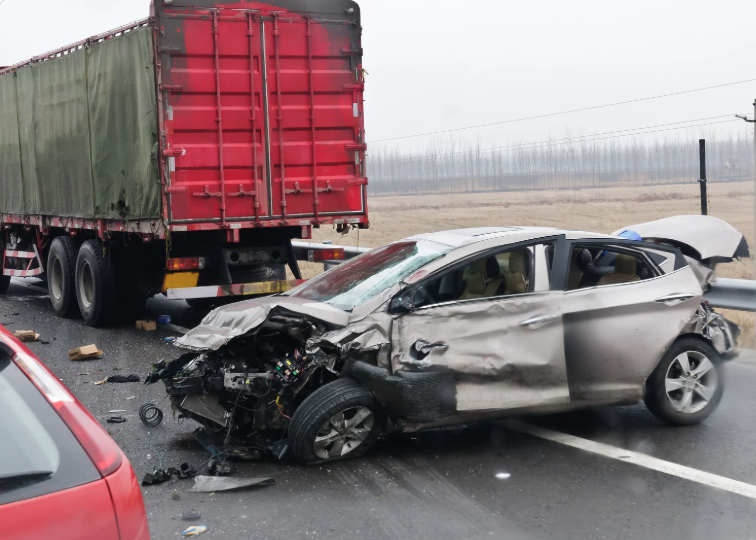 Truck Accident on Interstate